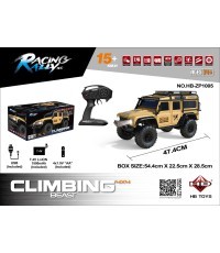 Nuotoliniu būdu valdomas visureigis Climbing Beast 4x4 1:10, smėlio spalvos