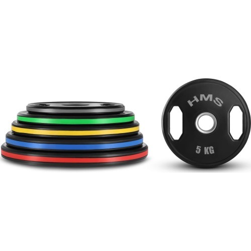 Gumuoti olimpiniai diskai TOG HMS - 2 x 5 kg - TOG RUBBERIZING OLYMPIC PLATES HMS