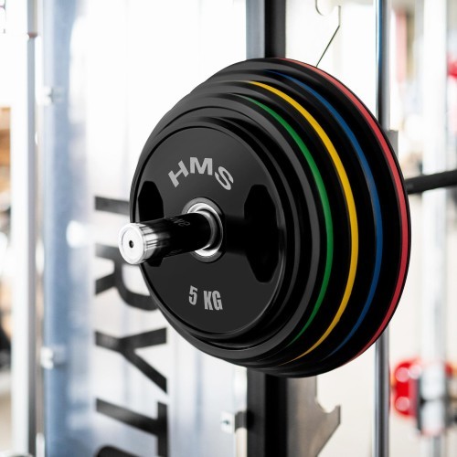 Gumuoti olimpiniai diskai TOG HMS - 2x15kg - TOG RUBBERIZING OLYMPIC PLATES HMS