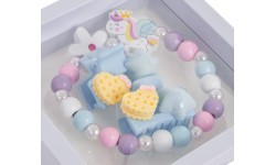 White Flower Unicorn Jewelry Set