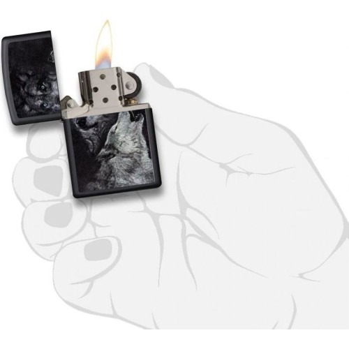 Zippo žiebtuvėlis „Pair of Wolves“