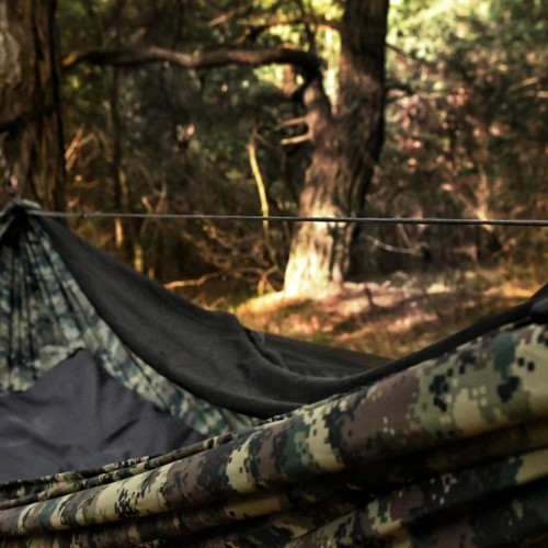 TigerWood Dragonfly V2 hammock with camo mosquito net