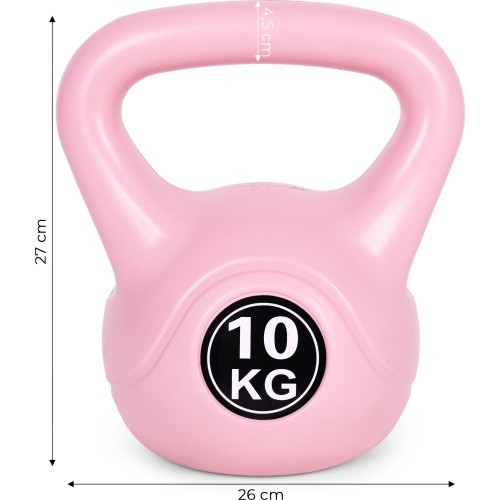 Kettlebell ModernHome 10 kg, pink