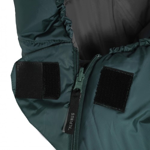 Спальный мешок Alpinus Fiber Pro 800, правый, зелёный