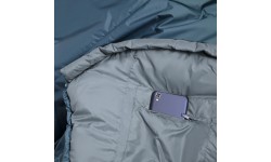 Miegmaišis Alpinus Fiber Pro WS 1300, dešininis, žalsvas