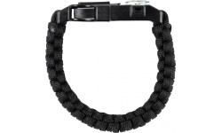 Paracord virvė M-Tac Bran su kaladėle, kompasu ir švilpuku, juoda