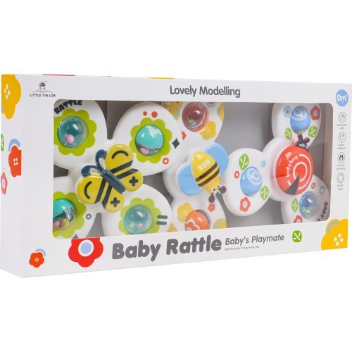 3in1 Ladybug, Butterfly, Bee Spinner Set