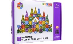 3D magnetinių kaladėlių rinkinys, 67 vnt.