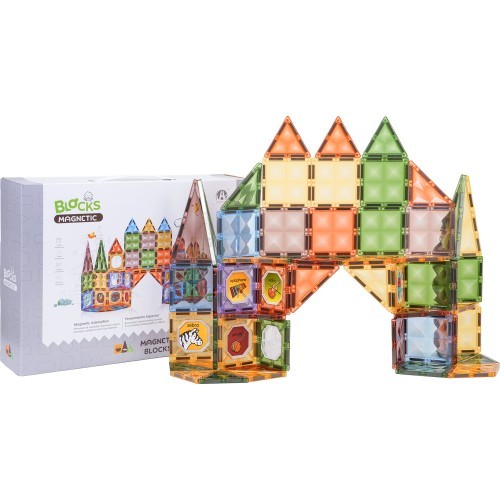 3D magnetinių blokų rinkinys, 85 vnt.