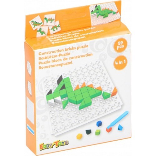Construction Set Eddy Toys, 59 Pcs., ABS