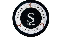 KamuiClear juodas biliardo lazdos antgalis, minkštas, 14mm