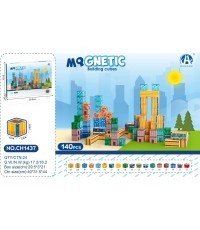 Magnetinių kubelių rinkinys, magnetiniai blokai 140 vnt.