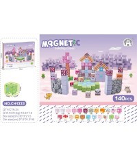 Magnetiniai kubeliai, magnetinės kaladėlės, 140 vnt.