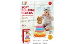Coloured Soft Pyramid Teddy Bear