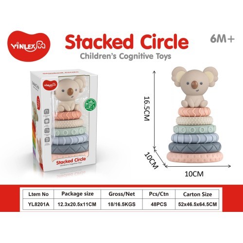 Coloured Sensory Pyramid Koala