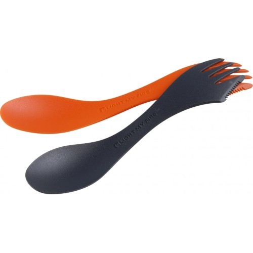 Столовый прибор Spork M BIO, 2 шт., оранжевый/чёрный
