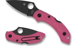 Sulankstomas peilis Spyderco C28FPPNS30VBK2 Dragonfly 2, rožinis