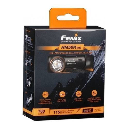 LED фонарь-налобный фонарь Fenix HM50R V2.0