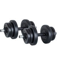 Keičiamo svorio cementinių hantelių rinkinys inSPORTline 2x10 kg