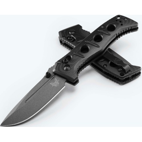 Sulankstomas peilis Benchmade 273GY-04 Mini Adamas Magnacut, juodas