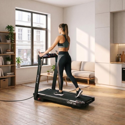 Elektrinis bėgimo takelis HMS Loop14 Black