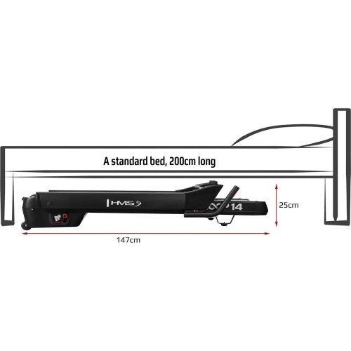 Электрическая беговая дорожка HMS Loop14 Black