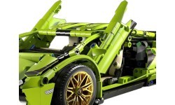 Конструктор спортивный автомобиль, зелёный, 470 деталей