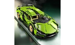 Конструктор спортивный автомобиль, зелёный, 470 деталей