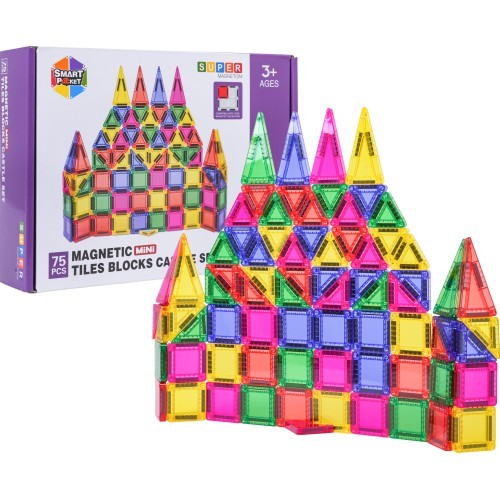 Spalvotų magnetinių blokelių rinkinys, 75 vnt.