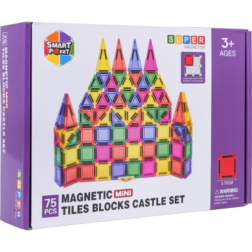 Set of Colorful Magnetic Blocks 75 pcs.