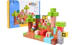 Set of Magnetic Cubes, Blocks, 84 pcs.