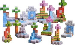 Magnetinių kubelių, blokelių rinkinys, 384 vnt.