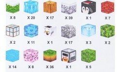 Set of Magnetic Cubes, Blocks, 384 pcs.