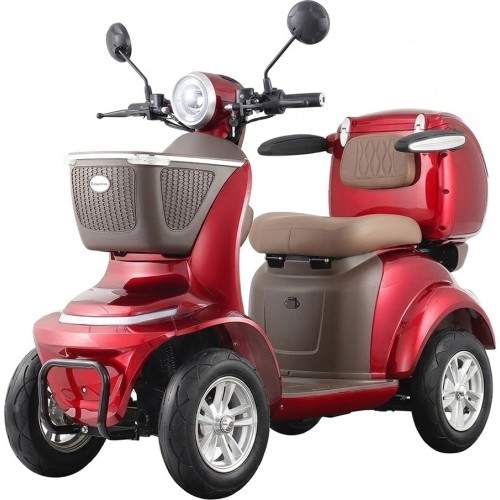Electric Four-Wheel Scooter inSPORTline Lubica II - Red