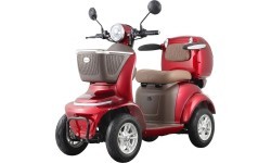 Electric Four-Wheel Scooter inSPORTline Lubica II - Red