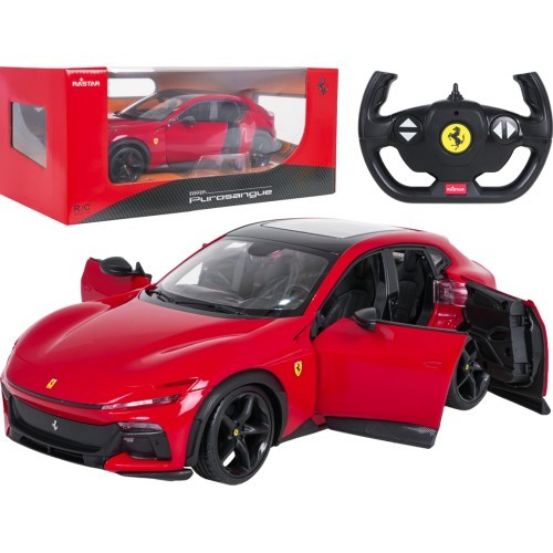 Nuotoliniu būdu valdomas automobilis Ferrari Purosangue 1:14, raudonas, RASTAR