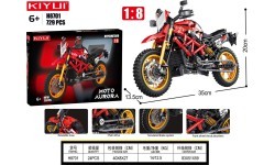 730el Red Motorcycle Brick Set.