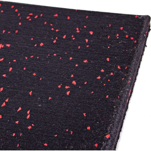 Heavy Duty Floor Mat inSPORTline Proteko II 50 x 50 x 1.5 cm - Black/Red