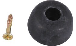 Black Rubber Bumper with Screw