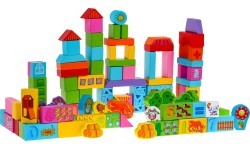 Wood Brick Set 100pcs