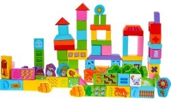 Wood Brick Set 100pcs
