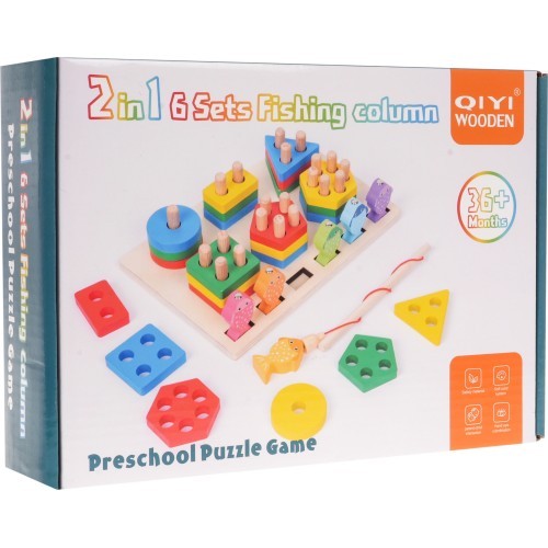 Wooden Puzzle + Fishing