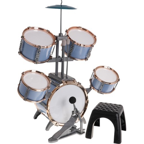 Mėlynas būgnų komplektas