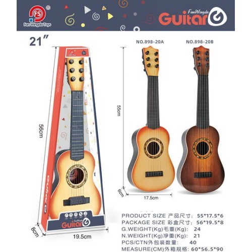 Классическая гитара, светло-коричневая
