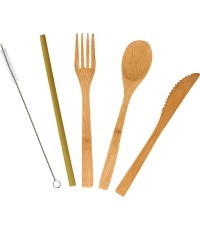 Origin Outdoors stalo įrankių rinkinys „Bamboo“