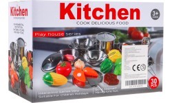 Металлическая кухонная посуда с аксессуарами