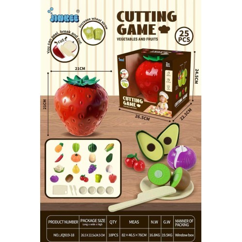 Strawberry Fruit and Vegetable Piercing Set + Accessories