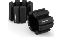 Утяжелители на запястья и лодыжки inSPORTline Brace 2 x 1 кг - Чёрный