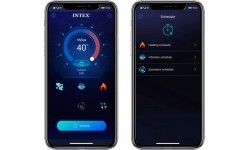 Pripučiamas kvadratinis SPA baseinas hidromasažas 6 asm. 196x71 cm premium priedai INTEX 28472