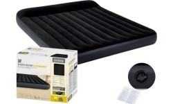 Dvivietis pripučiamas čiužinys su galvūgaliu 203x183x25 cm INTEX 64144